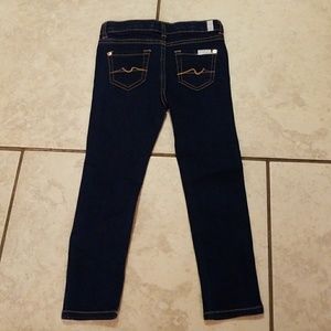 Toddler Girls 4T 7 for all mankind skinny jeans!